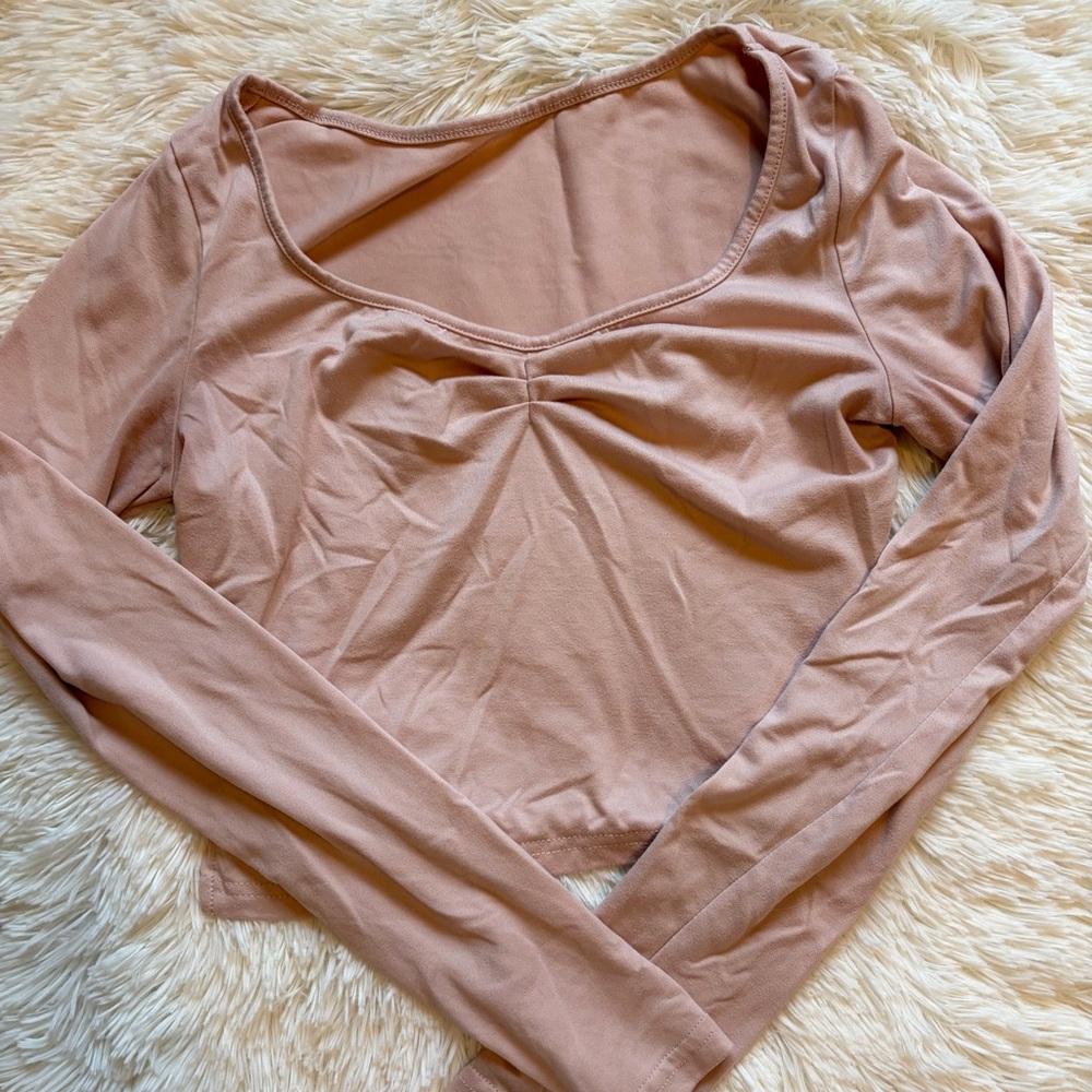 SHEIN Balletcore Powder Pink Long Sleeve Ladies Small